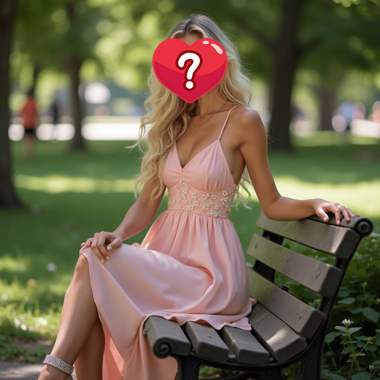 The Super Bowl blonde, face concealed